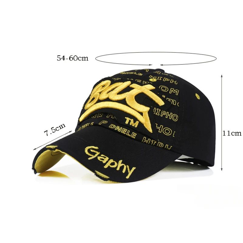 Adjustable Curved Brim Snapback Baseball Cap Summer Outdoor Hip Hop Hat 5