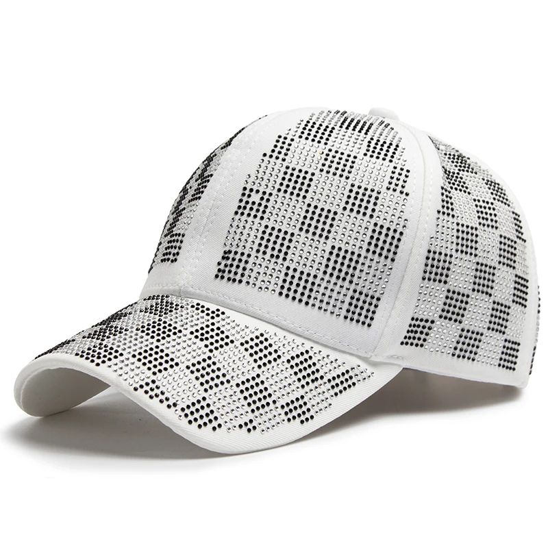 Rhinestone Street Style Womens Baseball Cap Adjustable Hip Hop Sun Visor Hat 10