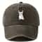 Retro Fighting Dog Graphic Baseball Cap Vintage Outdoor Sports Hat 7