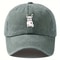 Retro Fighting Dog Graphic Baseball Cap Vintage Outdoor Sports Hat 12