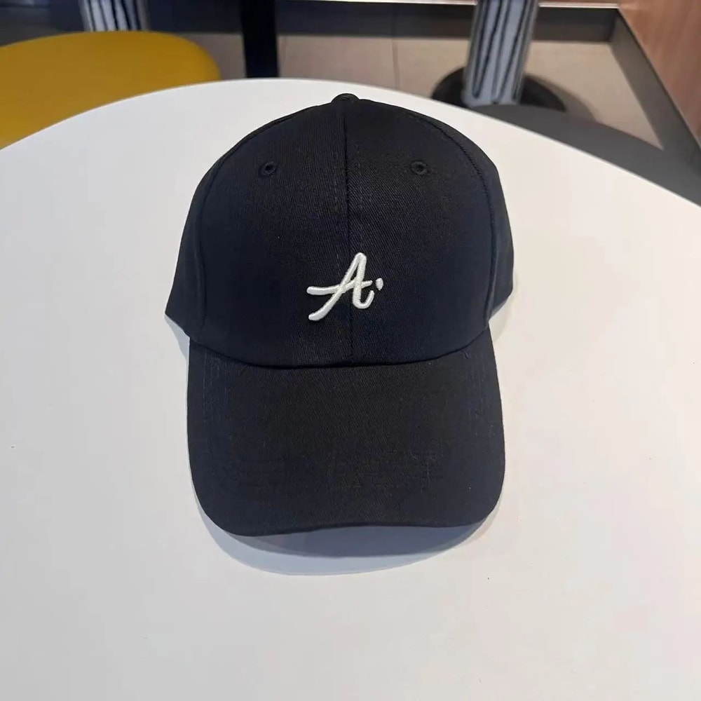 Retro 3D Letter Embroidered Baseball Cap Adjustable Big Head Duckbill Hat 7