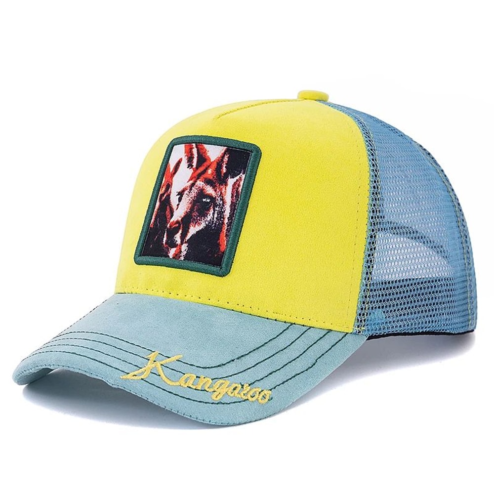 Grizzlies Patch Suede Trucker Hat Adjustable Animal Baseball Cap For Men Women 7