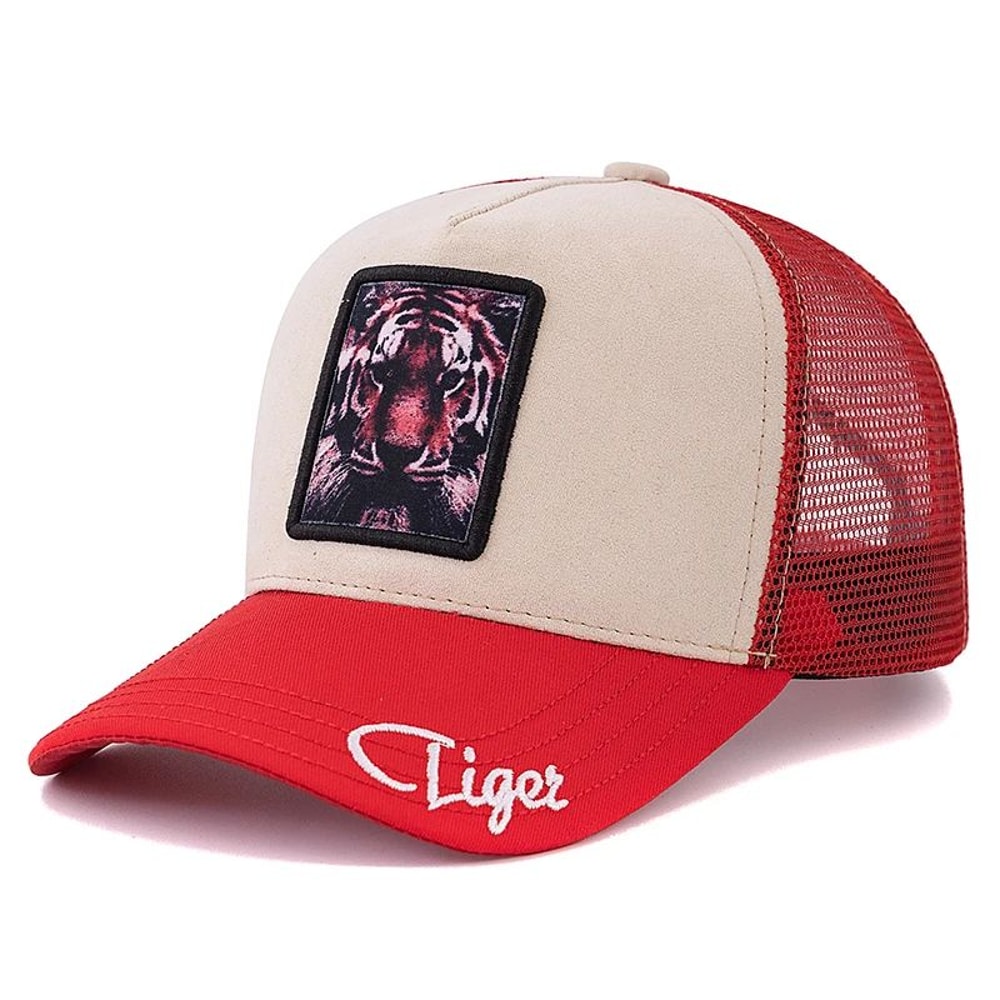 Grizzlies Patch Suede Trucker Hat Adjustable Animal Baseball Cap For Men Women 11