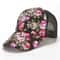 Womens Floral Print Trucker Hat Adjustable Summer Streetwear Baseball Cap 10