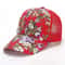 Womens Floral Print Trucker Hat Adjustable Summer Streetwear Baseball Cap 14