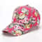 Womens Floral Print Trucker Hat Adjustable Summer Streetwear Baseball Cap 16