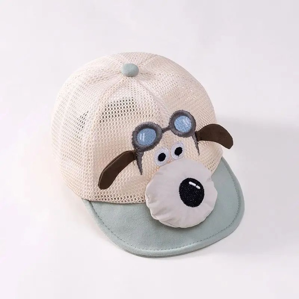 Kids Cartoon Dog Mesh Baseball Cap Adjustable Summer Sun Hat For Toddlers 2