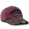 CNTANG PU Leather Letter Embroidered Baseball Cap Adjustable Casual Sun Visor Hat 0