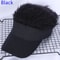Spiked Hair Visor Cap Adjustable Sun Visor Hat With Realistic Fake Hair 10