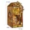 DIY Dollhouse Book Nook Kit Wooden Puzzle Bookshelf Insert Decor 7