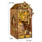 DIY Dollhouse Book Nook Kit Wooden Puzzle Bookshelf Insert Decor 7