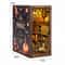 DIY Dollhouse Book Nook Kit Wooden Puzzle Bookshelf Insert Decor 25