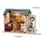 Wooden Flower Garden DIY Book Nook Kit 3D Puzzle Bookshelf Insert With LED Lights 13