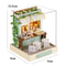 Wooden Flower Garden DIY Book Nook Kit 3D Puzzle Bookshelf Insert With LED Lights 26