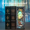 CUTEBEE Wonderland Gate DIY Book Nook Kit With LED Light Miniature Bookshelf Insert Dollhouse Craf 0