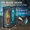 CUTEBEE Wonderland Gate DIY Book Nook Kit With LED Light Miniature Bookshelf Insert Dollhouse Craf 2