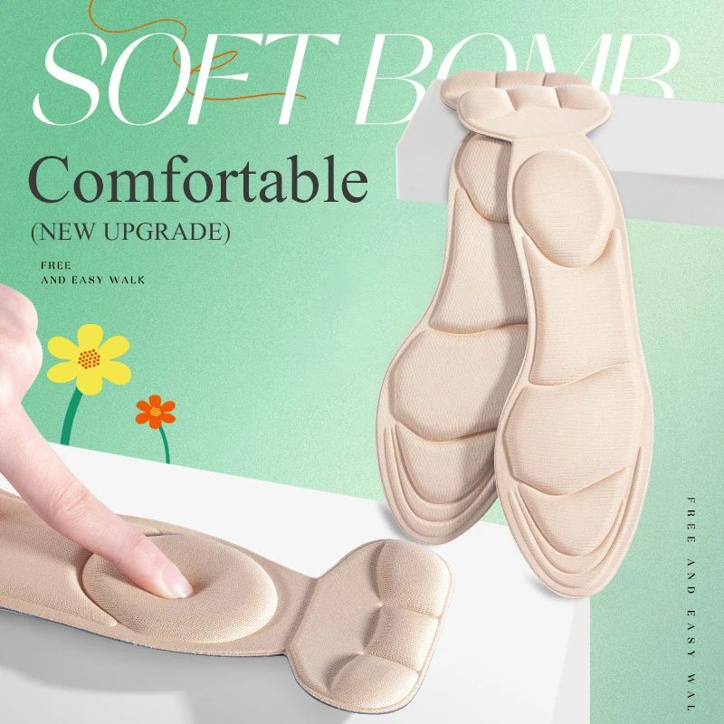Memory Foam Cuttable Shoe Insoles For Women AntiSlip High Heel Comfort Cushion Pads 0