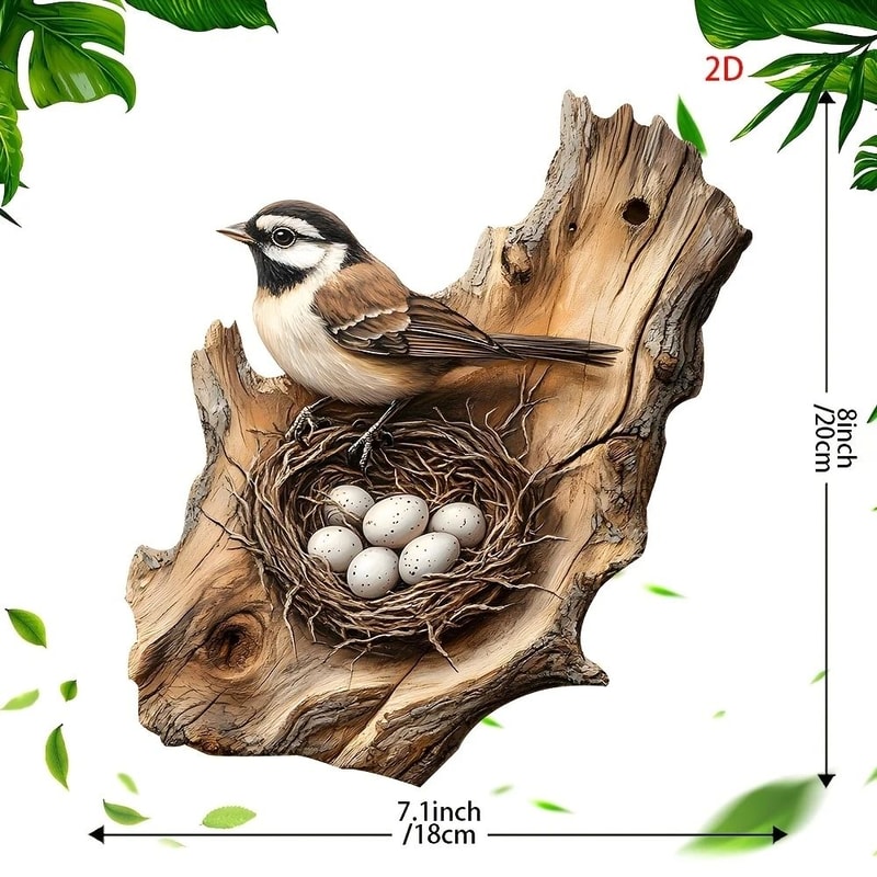 Vintage Bird Wooden Wall Sign Farmhouse Garden Decor Plaque For Porch Home 4