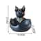 Black Resin Dog Statue Storage Box Decorative Dog Figurine Organizer For Keys Phone Candy 5