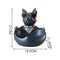 Black Resin Dog Statue Storage Box Decorative Dog Figurine Organizer For Keys Phone Candy 5