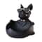 Black Resin Dog Statue Storage Box Decorative Dog Figurine Organizer For Keys Phone Candy 2