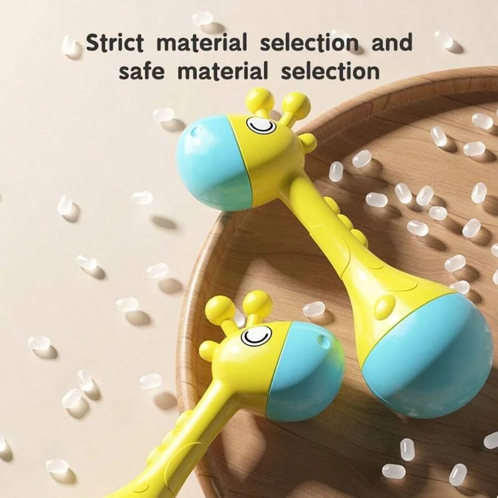 Baby First Hand Rattle Toy Soft Sound Educational Sensory Toy For Infants 0