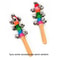 Colorful Rainbow Wooden Hand Bell Stick Rhythm Musical Toy For Kids Party KTV Fun 0