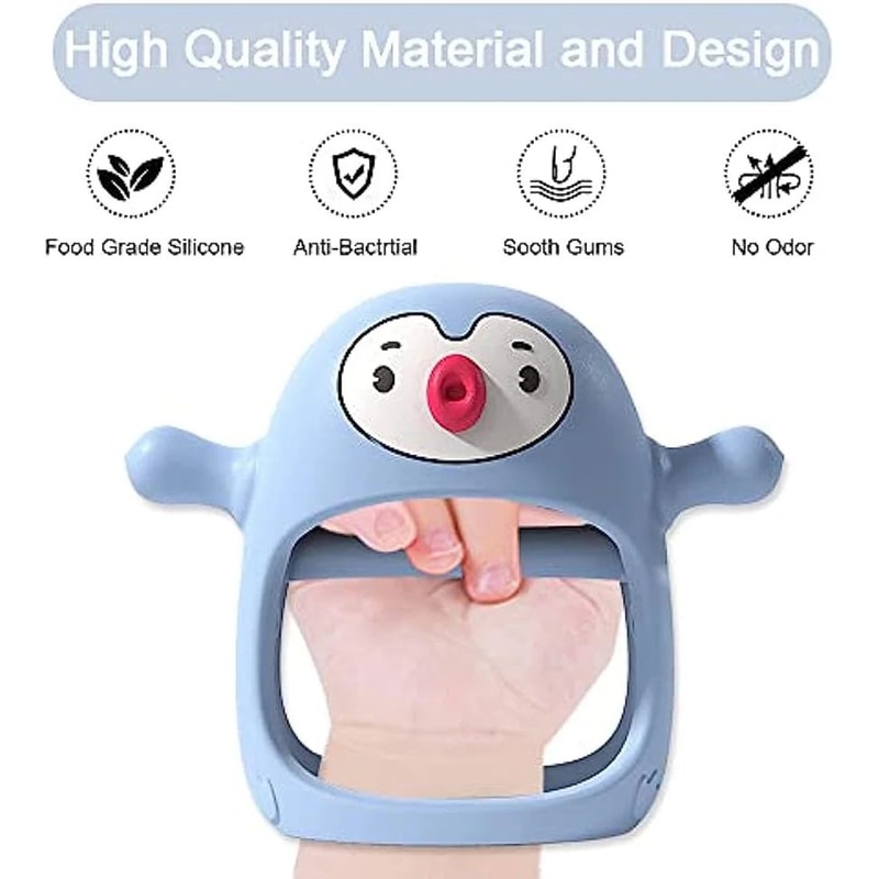 Silicone Wrist Teether Pacifier For Babies AntiDrop Infant Teething Toy 06 Months 2