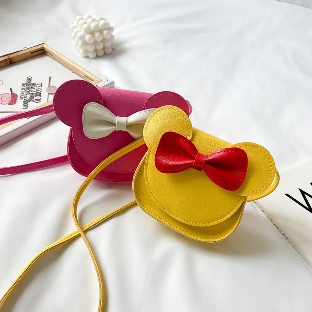 Cute Cartoon Mouse Mini Crossbody Bag Disney Style Shoulder Messenger Bag For Girls 0