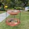 FlowerShaped Hanging Bird Feeder Bird Bath Outdoor Garden Bird Water Tray With Chain 9