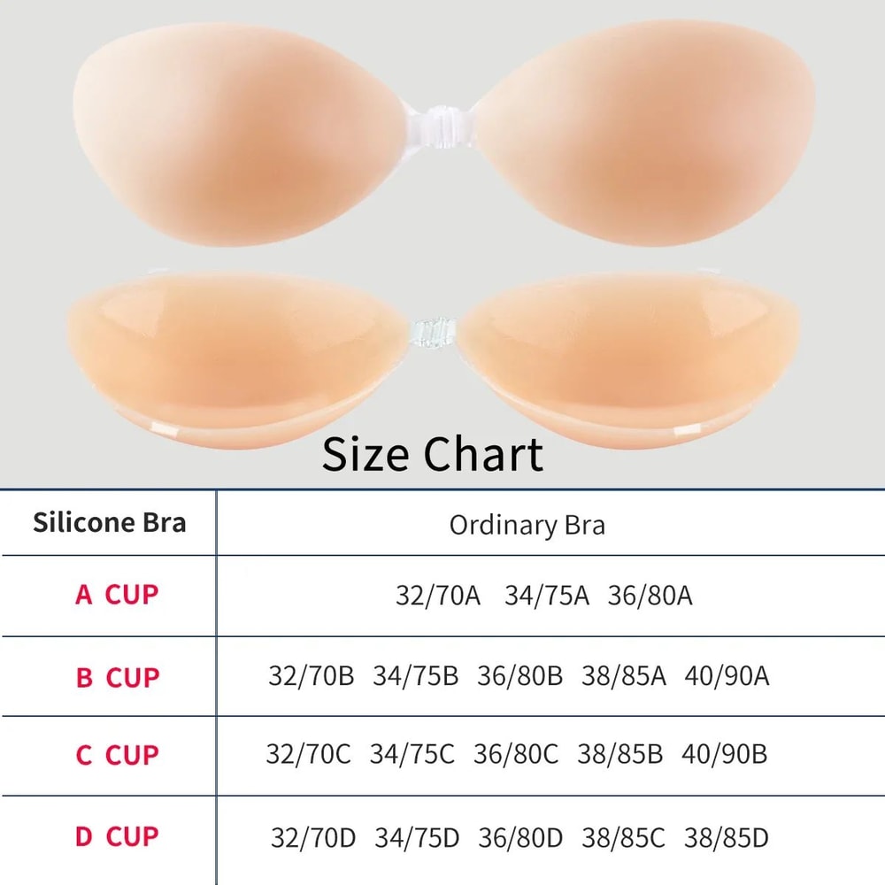 Reusable Silicone SelfAdhesive Breast Lift Patches Invisible Strapless Bra Pads With Front Button 1