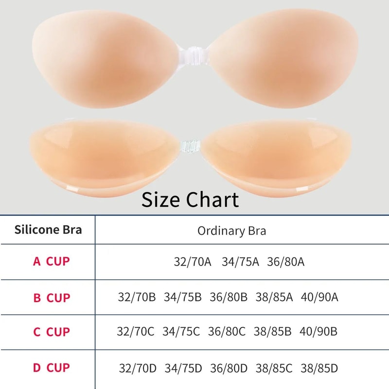 Reusable Silicone SelfAdhesive Breast Lift Patches Invisible Strapless Bra Pads With Front Button 1