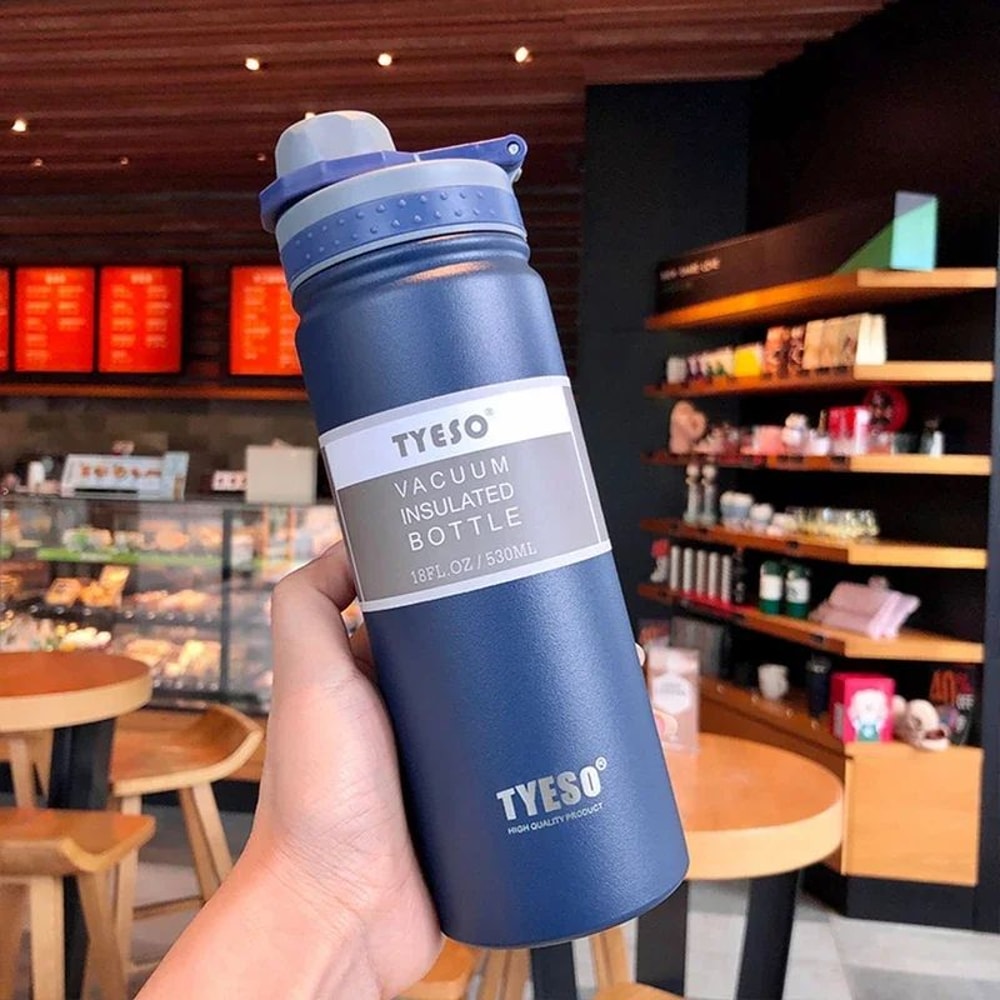 Tyeso Stainless Steel Vacuum Insulated Thermos Bottle Leakproof Travel Water Bottle With Handle 11