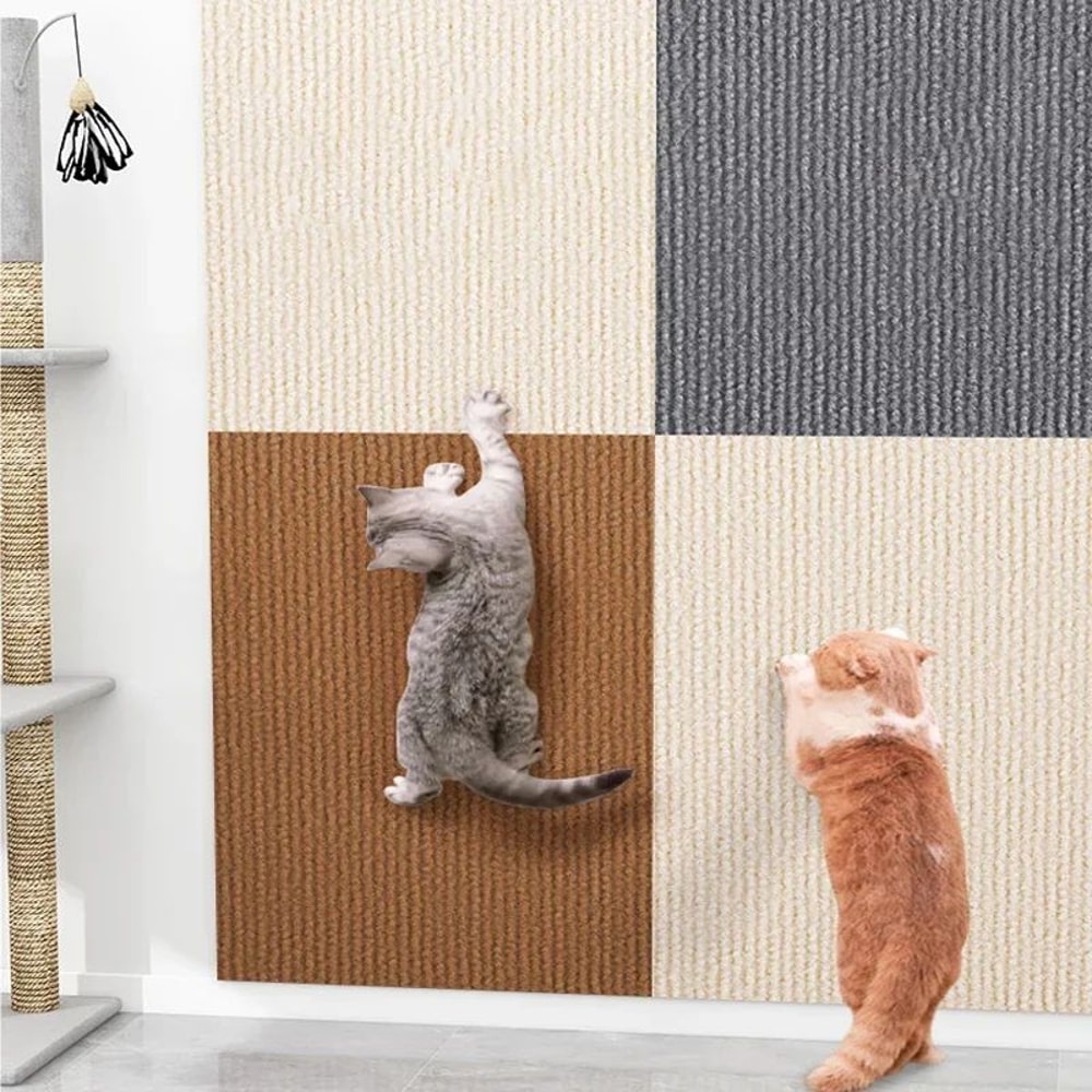 SelfAdhesive Cat Scratch Guard Carpet Trimmable Sofa Wall Protection Scratch Pad 4