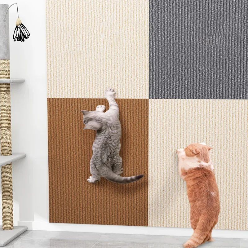 SelfAdhesive Cat Scratch Guard Carpet Trimmable Sofa Wall Protection Scratch Pad 4