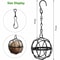 Metal Suet Ball Bird Feeder With Hanging Chain SquirrelResistant Outdoor Garden Bird Feeder 4