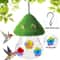 Mushroom Hanging Hummingbird Feeder Wind Chime Outdoor Garden Bird Feeding Station 1