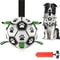 Damaly Interactive Dog Soccer Ball Toy With Grip Ring Durable BiteResistant Fetch Training Ball F 6