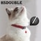 2Pack Reflective Adjustable Cat Small Dog Collar With Bell Safety Pet Collar Set 5