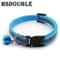 2Pack Reflective Adjustable Cat Small Dog Collar With Bell Safety Pet Collar Set 16