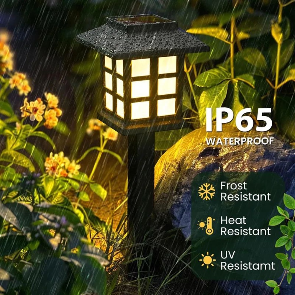 8Pack Solar Pathway Lights Outdoor Waterproof LED Garden Landscape Walkway Lights 5