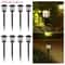 8Pack Solar Pathway Lights Outdoor Waterproof LED Garden Landscape Walkway Lights 6