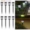 8Pack Solar Pathway Lights Outdoor Waterproof LED Garden Landscape Walkway Lights 7