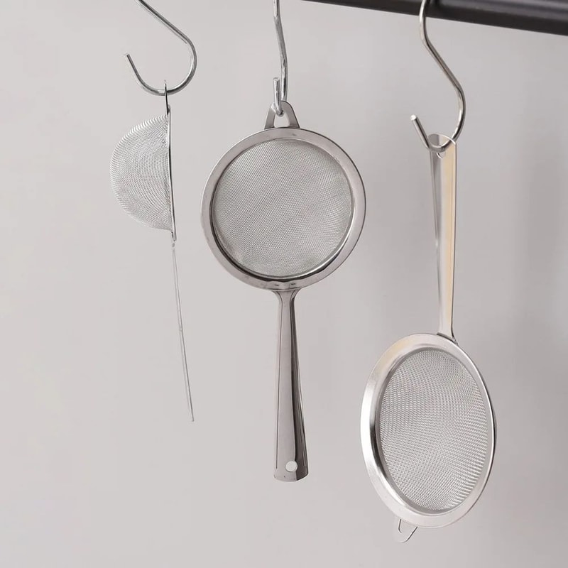 Stainless Steel Matcha Sifter Fine Mesh Strainer RustProof Tea Kitchen Food Sieve 3