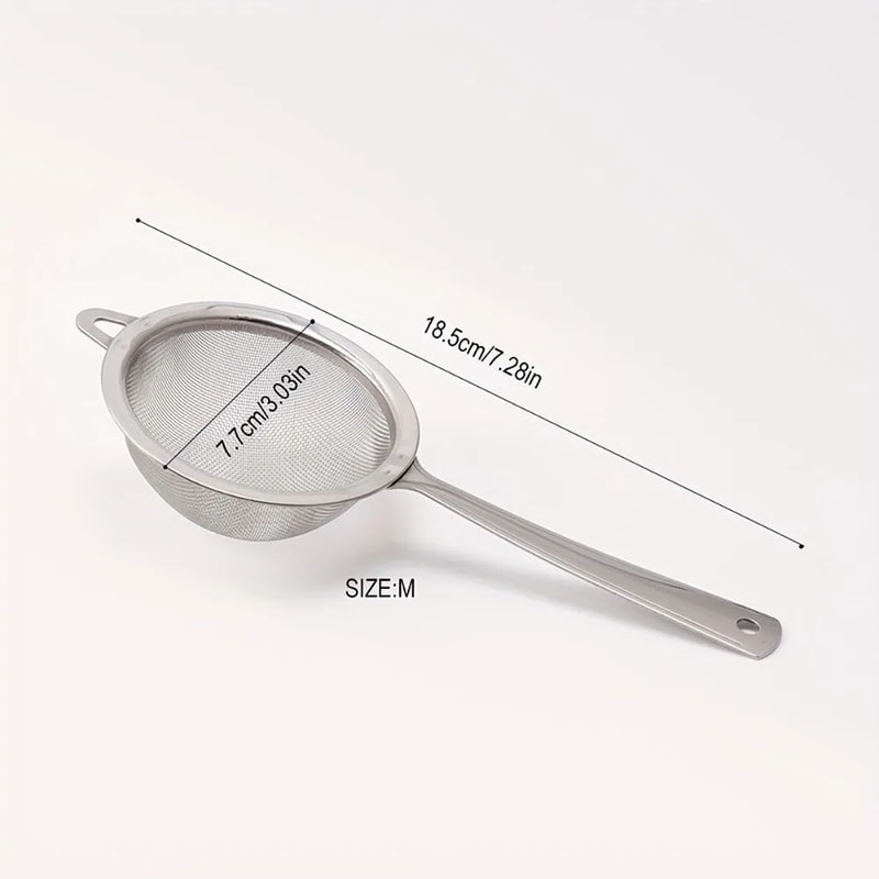 Stainless Steel Matcha Sifter Fine Mesh Strainer RustProof Tea Kitchen Food Sieve 10