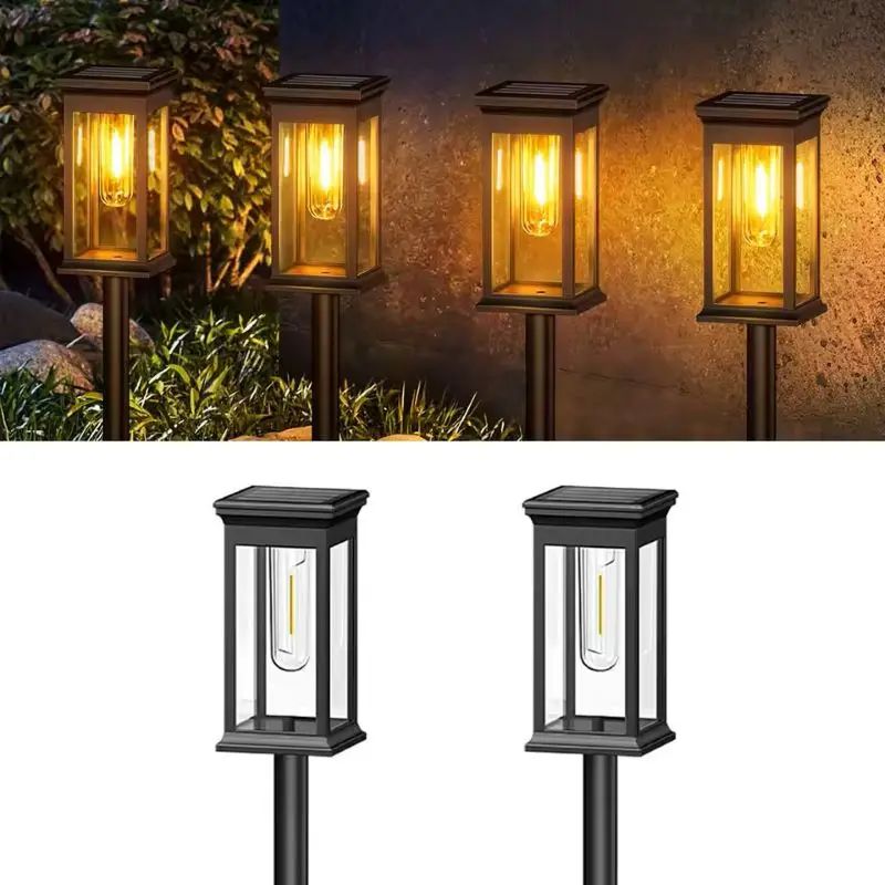 Solar Garden Pathway Lights Outdoor IP65 Waterproof Automatic Landscape Lawn Lights 7