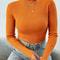 Autumn Winter Womens Ribbed Turtleneck Knit Sweater Slim Fit Soft Warm Pullover 5