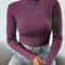 Autumn Winter Womens Ribbed Turtleneck Knit Sweater Slim Fit Soft Warm Pullover 13