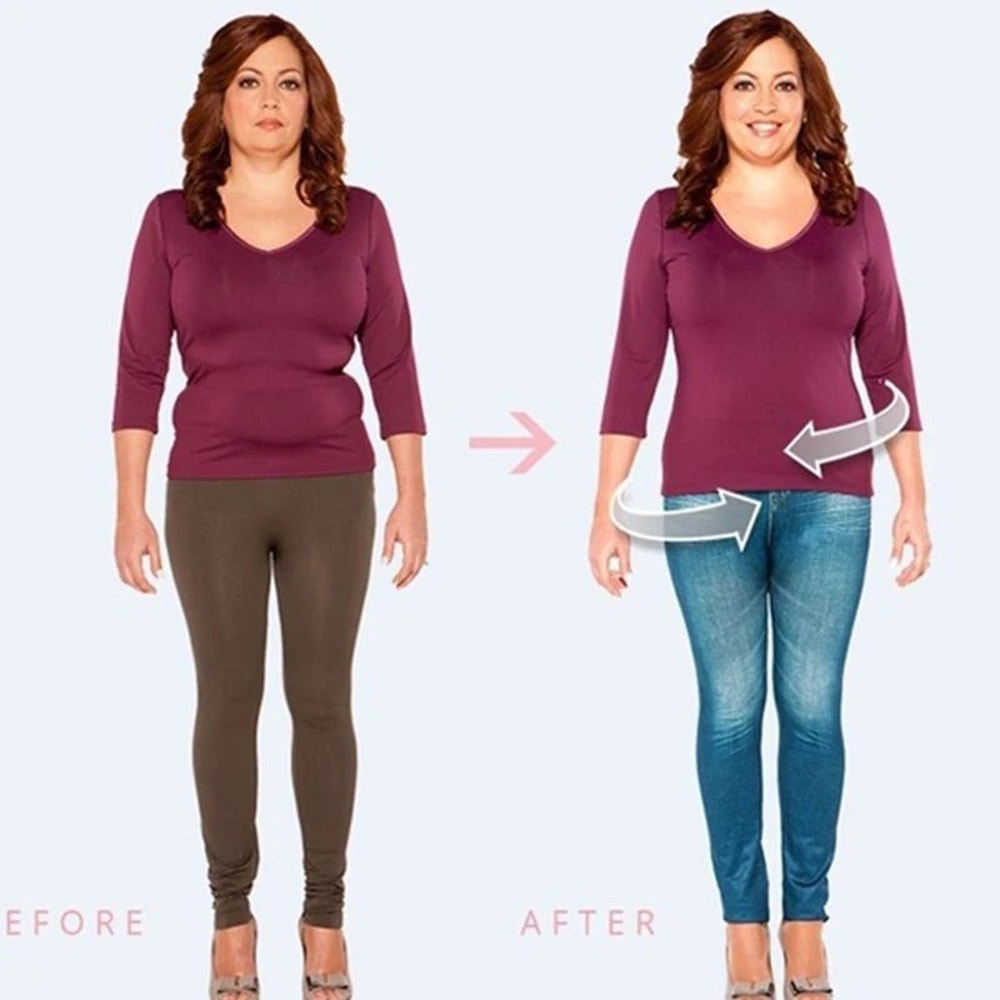 Miss Moly High Waist Faux Denim Jeggings Womens Slim Fit Stretch Jean Leggings 3