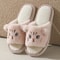 Cute Cartoon Cat Plush Fur Slippers Womens Open Toe NonSlip Indoor House Slides 9